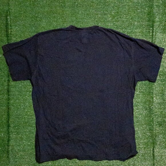 MAJESTIC AUTHENTIC NEW YORK YANKEES NAVY BLUE MENS CASUAL T SHIRT SIZE XXXXL - Picture 3 of 8